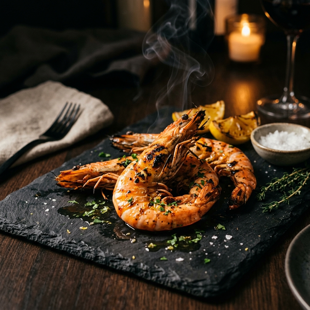 Fire-Roasted Prawns
